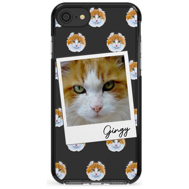 Personalised American Curl Photo Black Impact Phone Case for iPhone SE 8 7 Plus