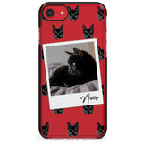 Personalised Bombay Cat Photo Black Impact Phone Case for iPhone SE 8 7 Plus