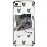 Personalised Korat Cat Photo Black Impact Phone Case for iPhone SE 8 7 Plus