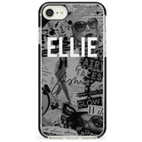 Grey Scale Fashion Collage iPhone Case  Black Impact Custom Phone Case - Case Warehouse