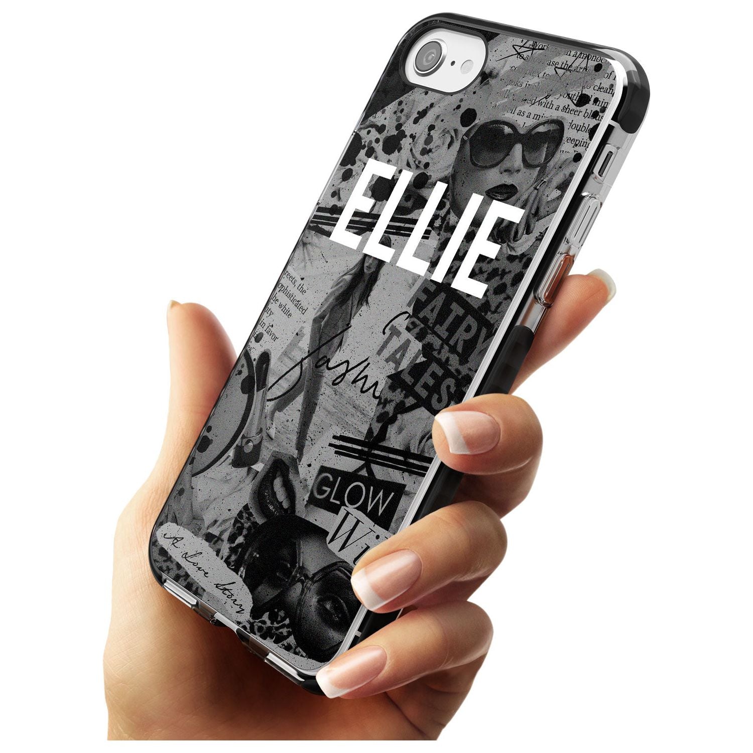 Grey Scale Fashion Collage iPhone Case   Custom Phone Case - Case Warehouse