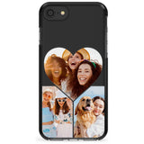 Personalised Heart Photo Grid Phone Case for iPhone SE