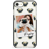 Pug - Custom Dog Photo Pink Fade Impact Phone Case for iPhone SE 8 7 Plus