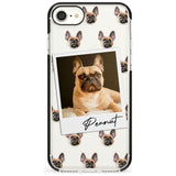 French Bulldog, Tan - Custom Dog Photo Pink Fade Impact Phone Case for iPhone SE 8 7 Plus