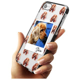 Cocker Spaniel - Custom Dog Photo Pink Fade Impact Phone Case for iPhone SE 8 7 Plus