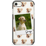 Labrador, Tan - Custom Dog Photo Pink Fade Impact Phone Case for iPhone SE 8 7 Plus