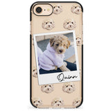 Cockapoo, Cream - Custom Dog Photo Pink Fade Impact Phone Case for iPhone SE 8 7 Plus