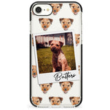 Border Terrier - Custom Dog Photo Pink Fade Impact Phone Case for iPhone SE 8 7 Plus