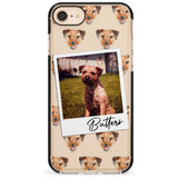 Border Terrier - Custom Dog Photo Pink Fade Impact Phone Case for iPhone SE 8 7 Plus