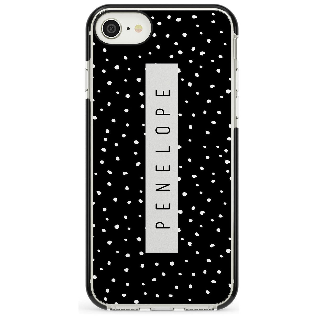 Custom Black Dots iPhone Case  Black Impact Custom Phone Case - Case Warehouse