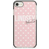 Custom Pink Polka iPhone Case  Black Impact Custom Phone Case - Case Warehouse