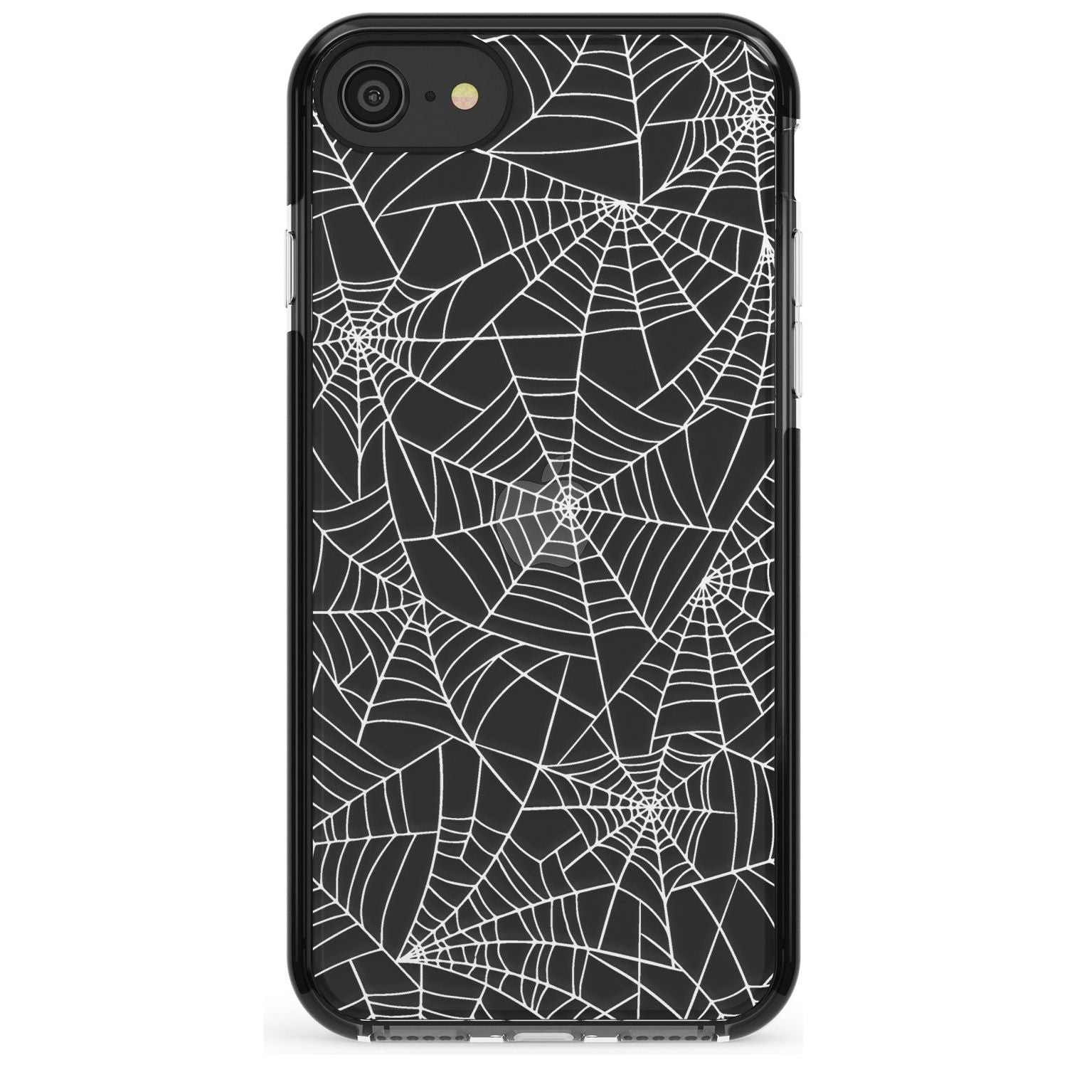 Personalised Spider Web Pattern Black Impact Phone Case for iPhone SE 8 7 Plus