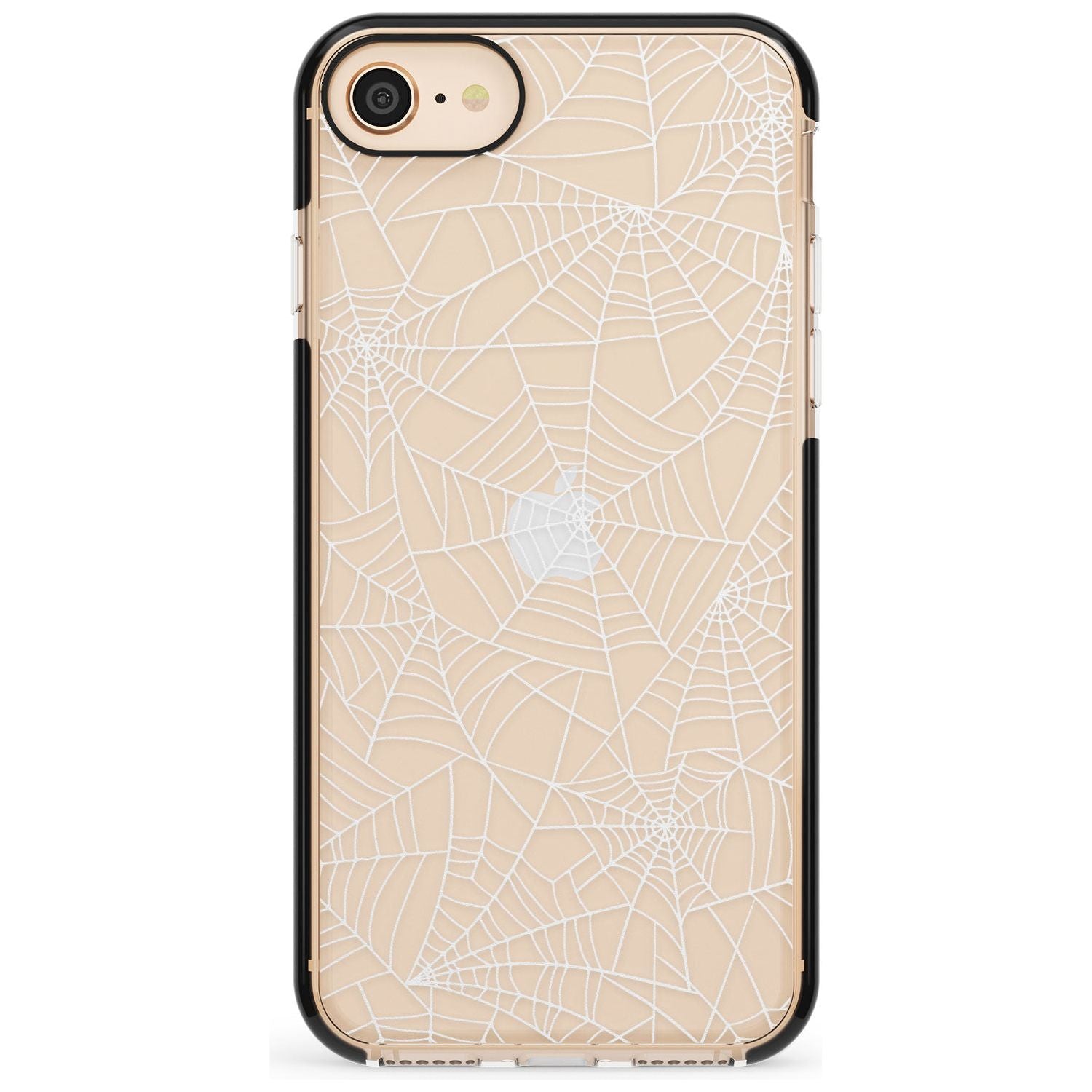 Personalised Spider Web Pattern Black Impact Phone Case for iPhone SE 8 7 Plus
