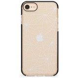 Personalised Spider Web Pattern Black Impact Phone Case for iPhone SE 8 7 Plus