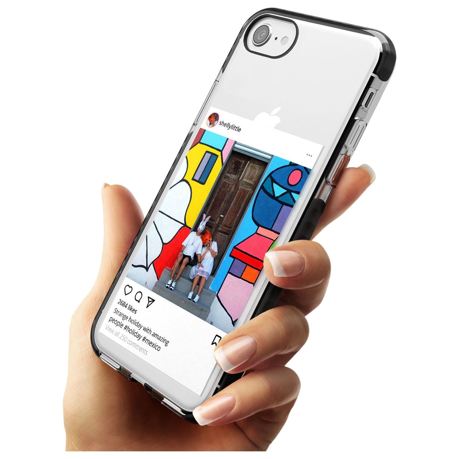Insta Pink Fade Impact Phone Case for iPhone SE 8 7 Plus