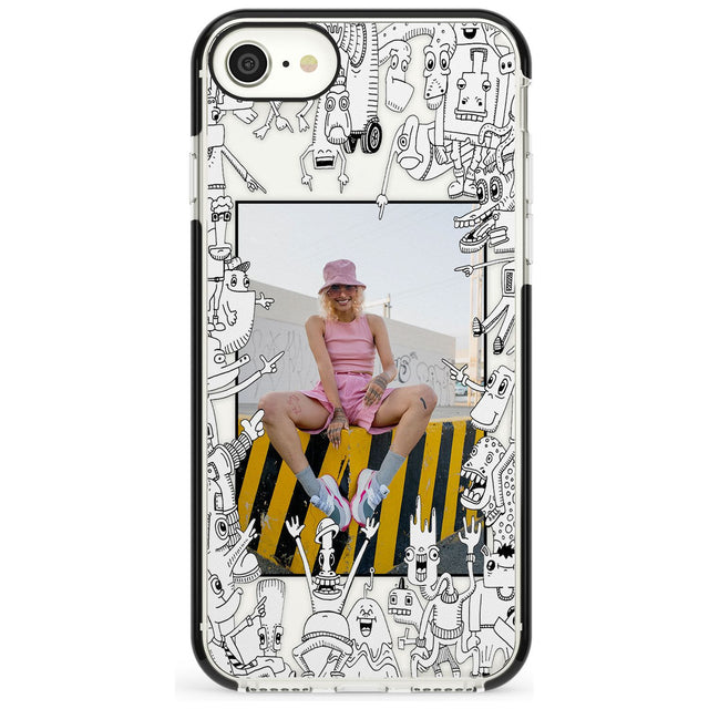 Personalised Look At This Photo Case Black Impact Phone Case for iPhone SE 8 7 Plus