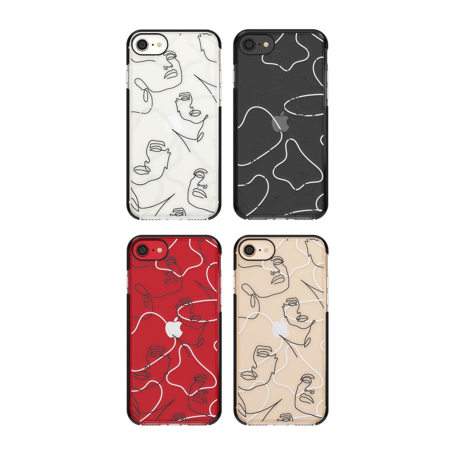 Personalised Abstract Faces Phone Case for iPhone SE