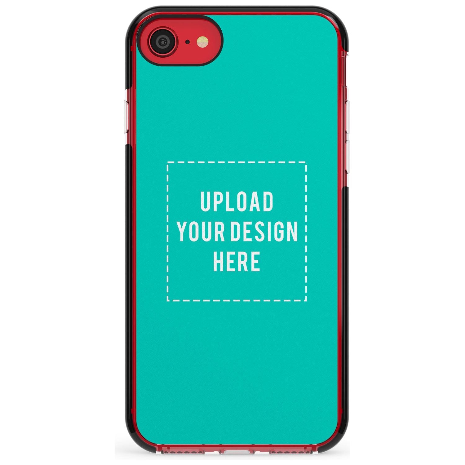 Personalised Your Own Design Black Impact Phone Case for iPhone SE 8 7 Plus