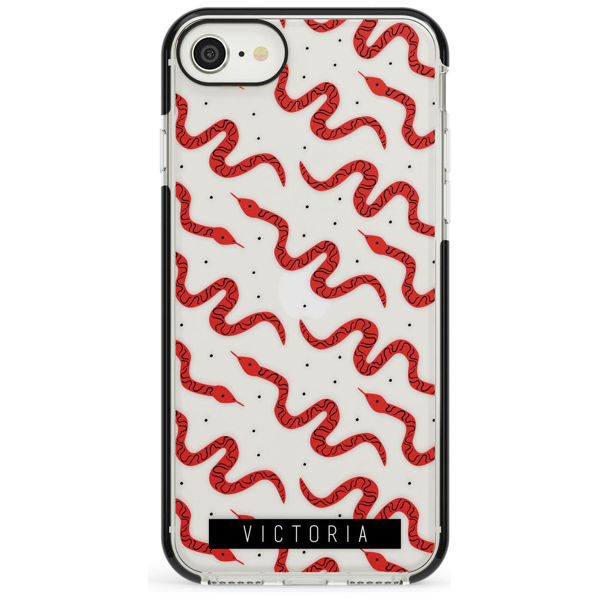 Customised Snake Pattern iPhone Case  Black Impact Custom Phone Case - Case Warehouse