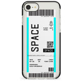 Space Custom Space Travel Ticket iPhone Case  Black Impact Custom Phone Case - Case Warehouse