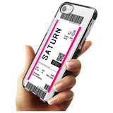 Saturn Custom Space Travel Ticket iPhone Case   Custom Phone Case - Case Warehouse