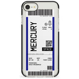 Mercury Custom Space Travel Ticket iPhone Case  Black Impact Custom Phone Case - Case Warehouse