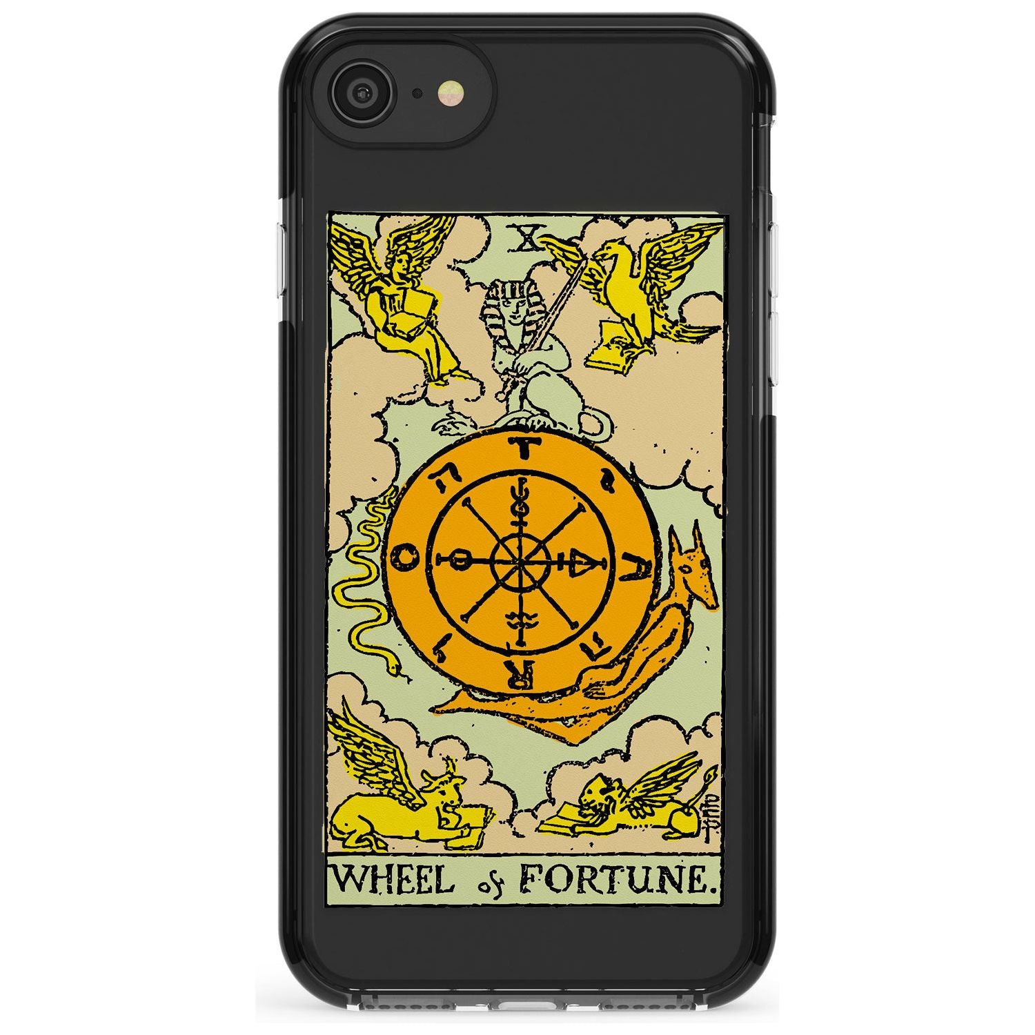 Wheel of Fortune Tarot Card - Colour Pink Fade Impact Phone Case for iPhone SE 8 7 Plus