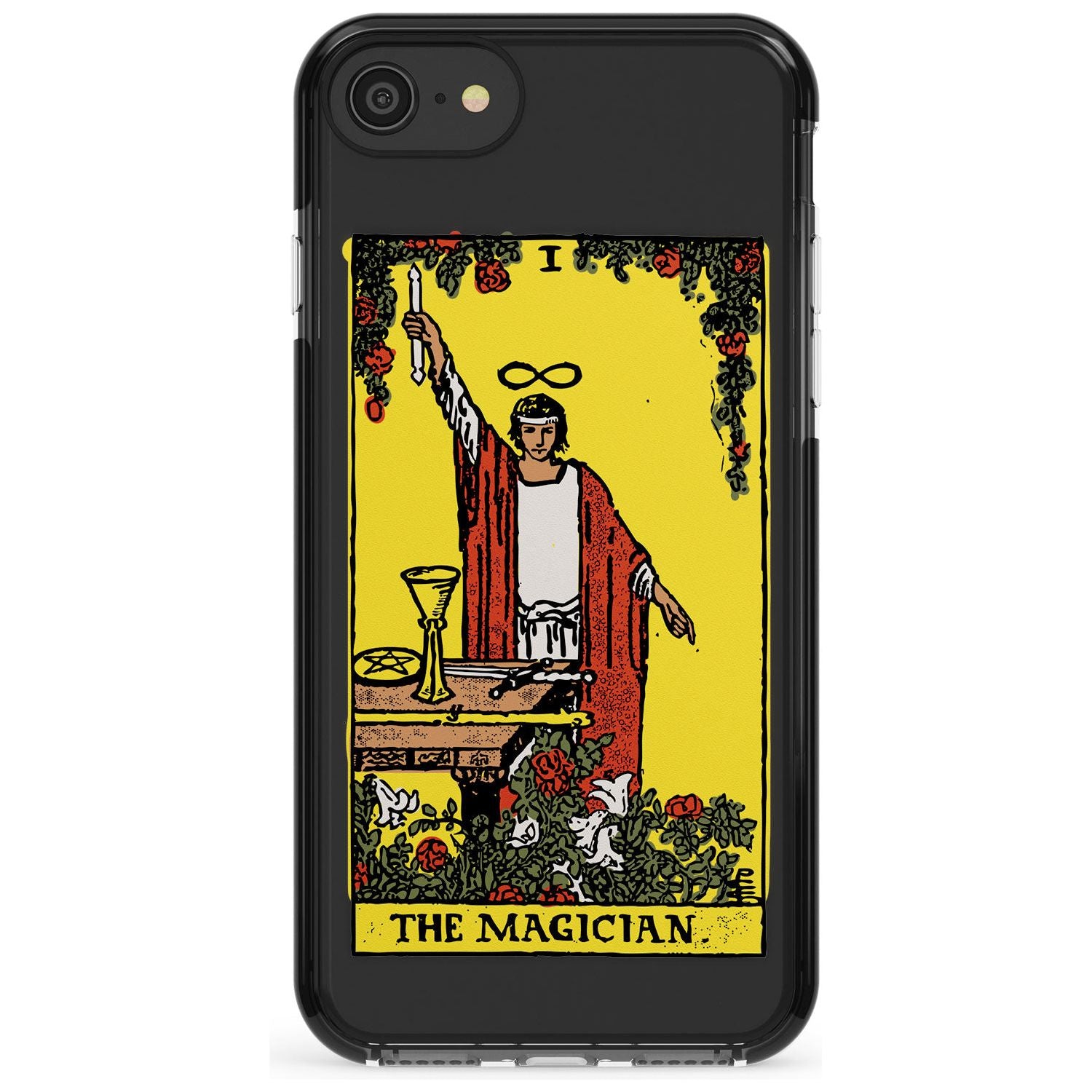 The Magician Tarot Card - Colour Pink Fade Impact Phone Case for iPhone SE 8 7 Plus