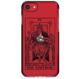 The Emperor Tarot Card - Transparent Pink Fade Impact Phone Case for iPhone SE 8 7 Plus