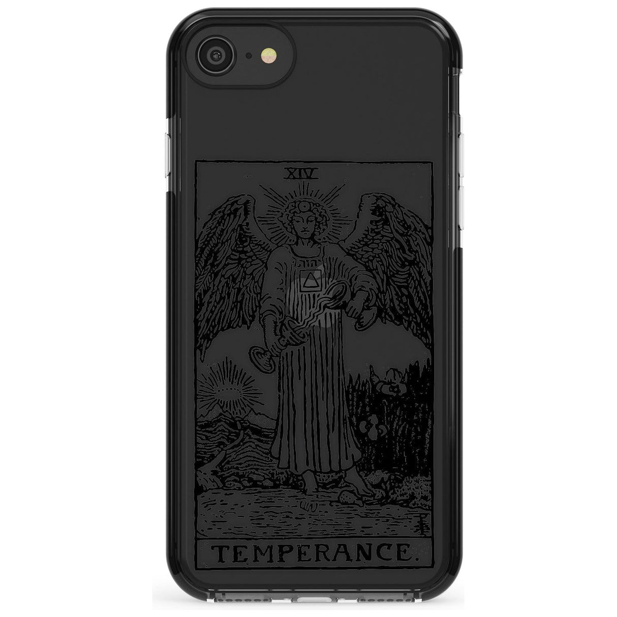 Temperance Tarot Card - Transparent Pink Fade Impact Phone Case for iPhone SE 8 7 Plus