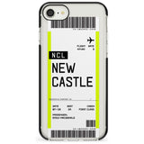 Newcastle Boarding Pass  Black Impact Custom Phone Case - Case Warehouse