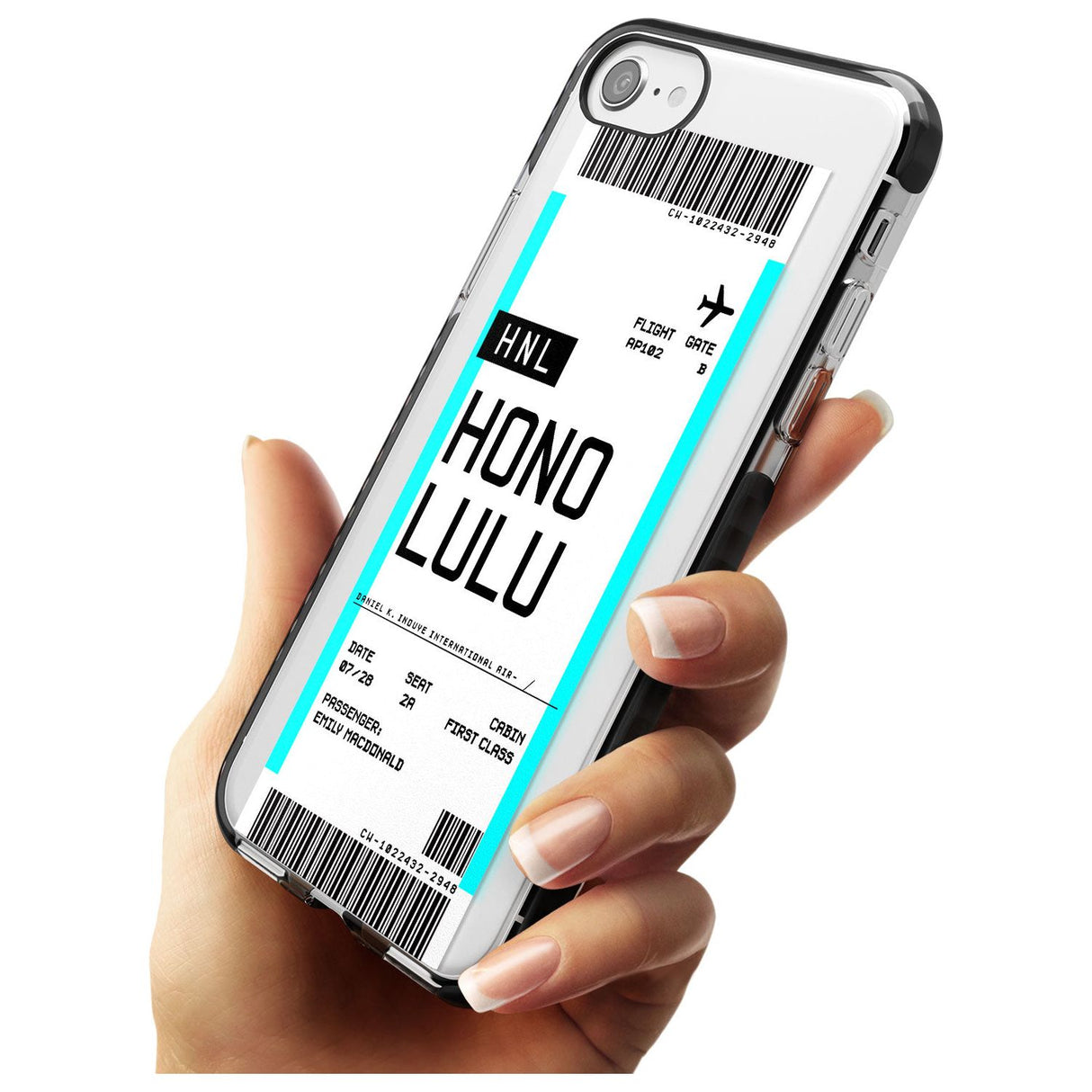 Honolulu Boarding Pass iPhone Case   Custom Phone Case - Case Warehouse