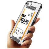 Miami Boarding Pass iPhone Case   Custom Phone Case - Case Warehouse