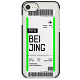 Beijing Boarding Pass iPhone Case  Black Impact Custom Phone Case - Case Warehouse