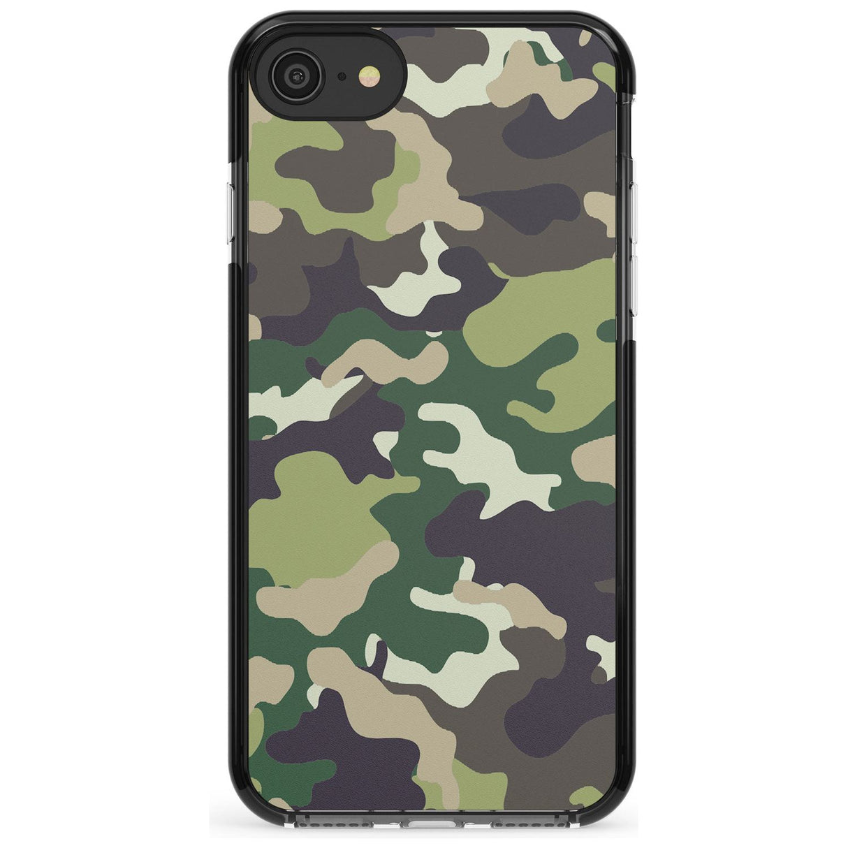 Green Camo Black Impact Phone Case for iPhone SE 8 7 Plus