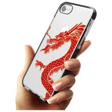 Large Black Dragon Black Impact Phone Case for iPhone SE 8 7 Plus