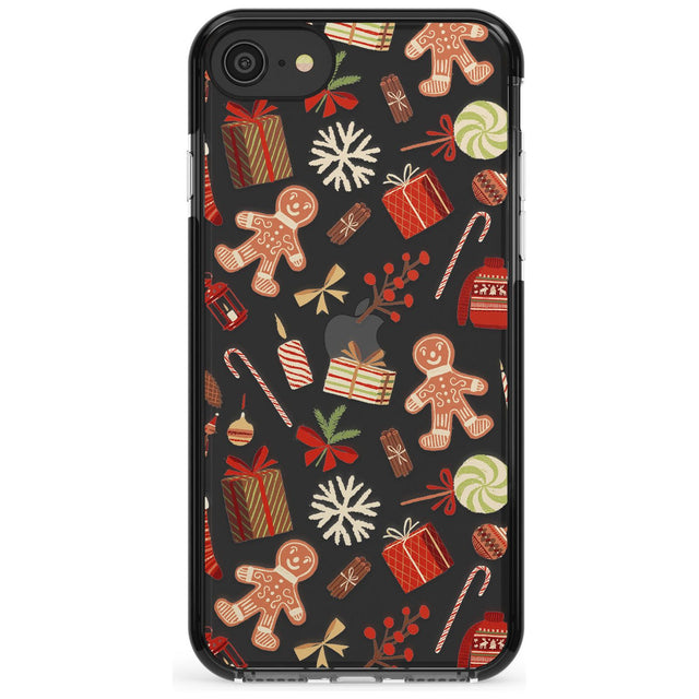 Christmas Assortments Black Impact Phone Case for iPhone SE 8 7 Plus