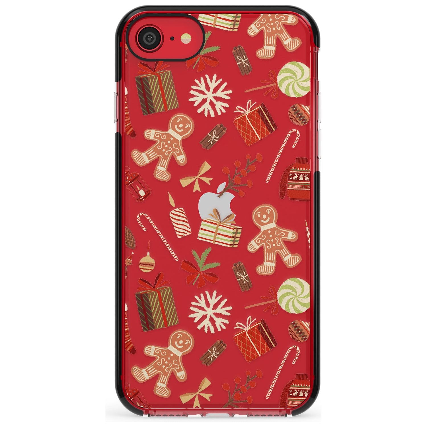Christmas Assortments Black Impact Phone Case for iPhone SE 8 7 Plus