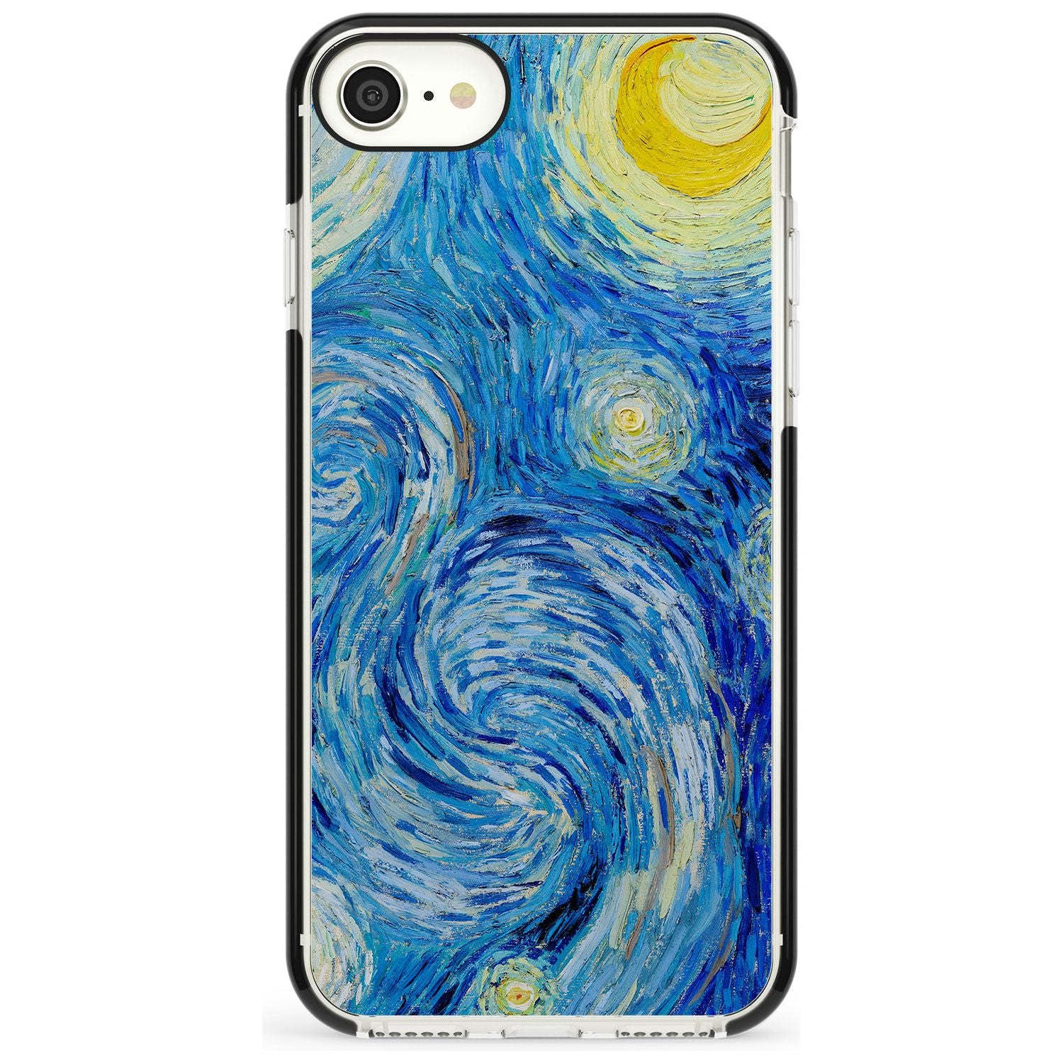 The Starry Night by Vincent Van Gogh Pink Fade Impact Phone Case for iPhone SE 8 7 Plus