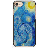 The Starry Night by Vincent Van Gogh Pink Fade Impact Phone Case for iPhone SE 8 7 Plus