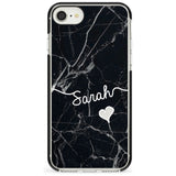 Black Marble iPhone Case  Black Impact Custom Phone Case - Case Warehouse