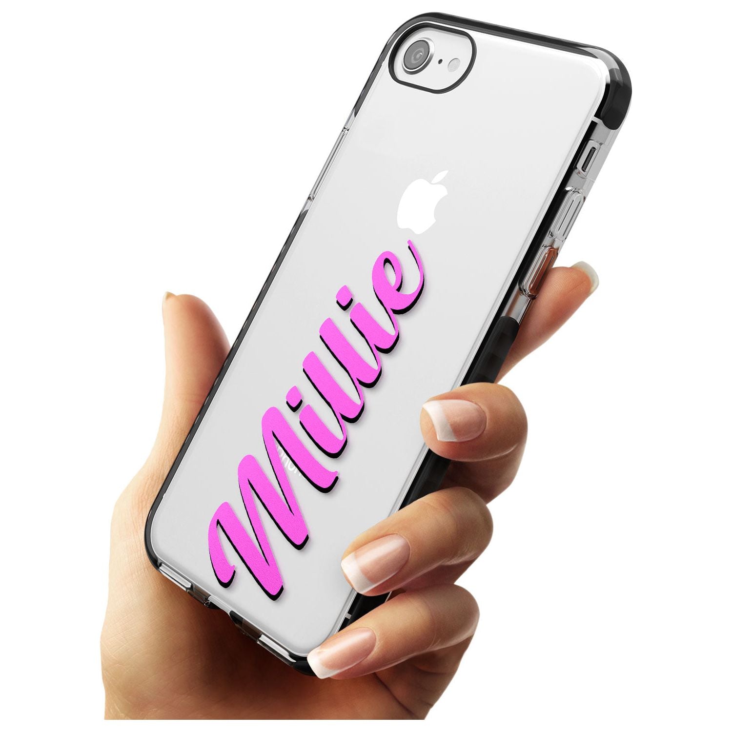 Custom Iphone Case 3C Pink Fade Impact Phone Case for iPhone SE 8 7 Plus