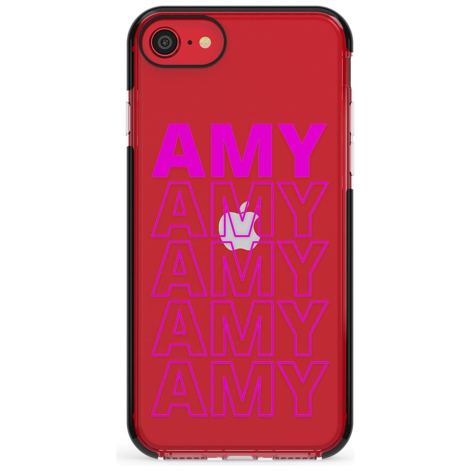 Custom Iphone Case 5D Pink Fade Impact Phone Case for iPhone SE 8 7 Plus
