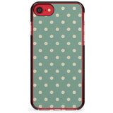 Daisy Pattern - Teal Cute Floral Daisy Design Pink Fade Impact Phone Case for iPhone SE 8 7 Plus