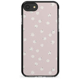 Painted Daises on Pink - Cute Floral Daisy Design Pink Fade Impact Phone Case for iPhone SE 8 7 Plus