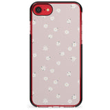 Painted Daises on Pink - Cute Floral Daisy Design Pink Fade Impact Phone Case for iPhone SE 8 7 Plus