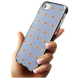 Pembroke Welsh Corgi Dog Pattern Black Impact Phone Case for iPhone SE 8 7 Plus