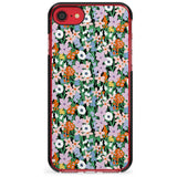 Jazzy Floral Mix: Solid Pink Fade Impact Phone Case for iPhone SE 8 7 Plus