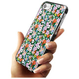 Jazzy Floral Mix: Solid Pink Fade Impact Phone Case for iPhone SE 8 7 Plus