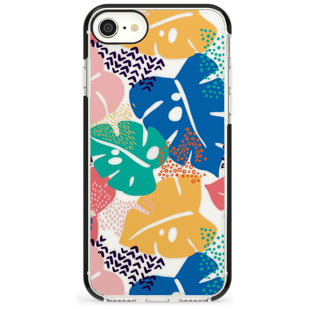 Abstract Leaves Phone Case for iPhone SE